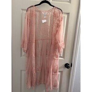 LC Lauren Conrad Lace Kimono Duster Cover Up